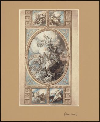 Design for the Ceiling Decoration of the Royal Chapel, Windsor Castle (Recto)