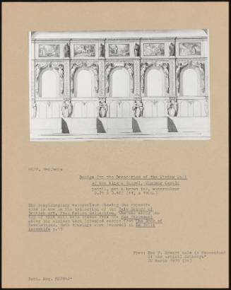 Design for the Decoration of the Window Wall of the King's Chapel, Windsor Castle