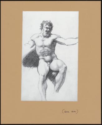 A Muscular Male Nude (From a Sketchbook of Eighty-One Drawings)