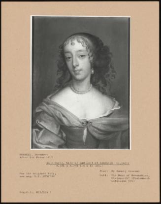 Anne Boyle, Wife of the 2nd Earl of Sandwich