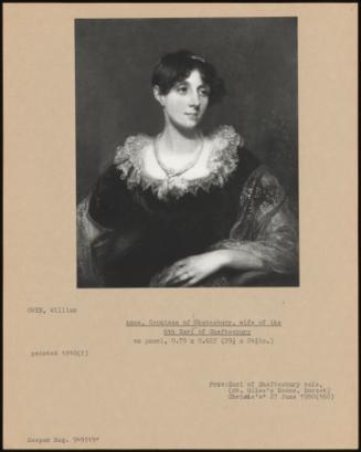 Anne, Countess Of Shaftesbury, Wife Of The 6th Earl Of Shaftesbury