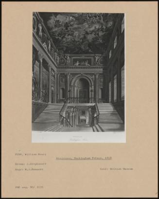 Staircase, Buckingham Palace, 1818