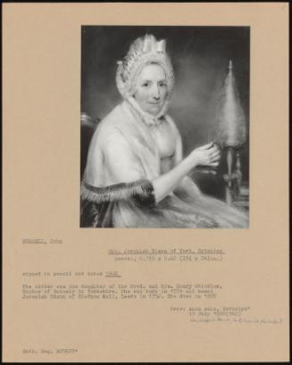 Mrs. Jeremiah Dixon of York, Spinning