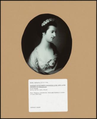 Portrait Of Elizabeth Dashwood (1740-1832) Later Duchess Of Manchester
