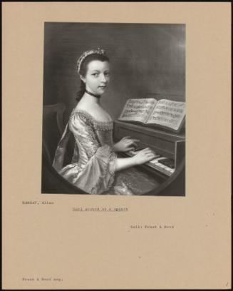 Girl Seated At A Spinet