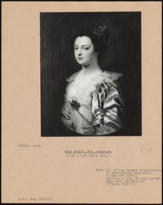 Anne Temple, Mrs. Lempriere