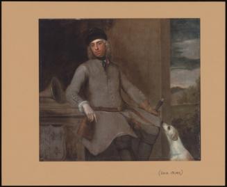 Portrait of Charles Wither of Hall, Hampshire (1684-1731) in Hunting Dress with a Hound