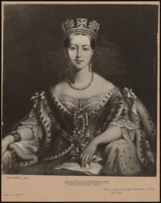 Queen Victoria In Coronation Robes