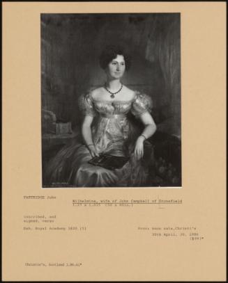 Wilhelmina, Wife Of John Campbell Of Stonefield