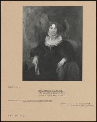 Lady Ommanney (1776-1854) Nee Georgiana Frances Hawkes