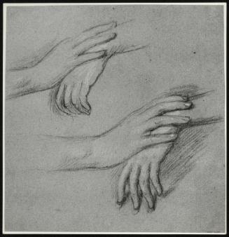 Two Studies of a Pair of Clasped Hands of a Lady