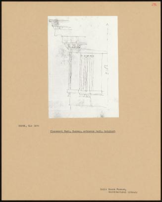 Claremont Park, Surrey, Entrance Hall, Triglyph