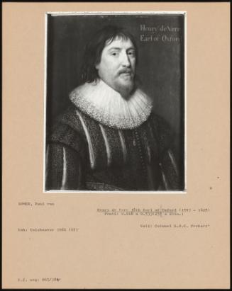 Henry De Vere 18th Earl Of Oxford (1593 - 1625)