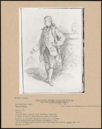 Edward Gibbon Standing, His Left Hand On His Hip