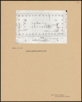 Neptune Temple, Paestum, Plan