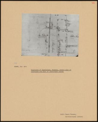 Courtyard Of Gladiators, Pompeii, Sketch Plan Of Courtyard And Plan Of North-East Corner