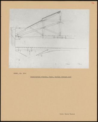 Unidentified Theatre, Turin, Section Through Roof