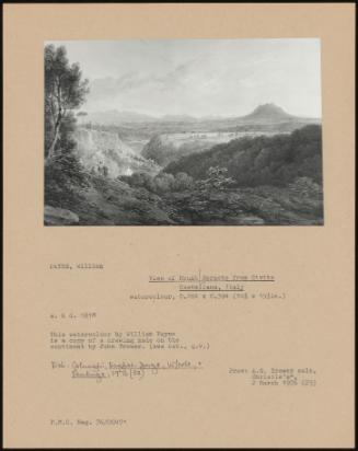 View Of Mount Soracte From Civita Castellana, Italy