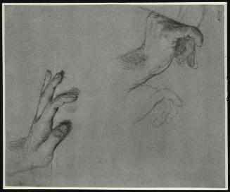 Two Studies of a Mans Right Hand and His Left Hand