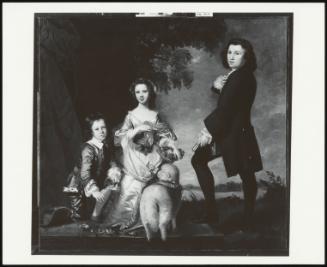 Thomas (1741-1825 and Martha Neate, Later Mrs. Williams, and Their Tutor, Mr. Needham.