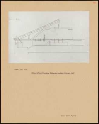 Unidentified Theatre, Bologna, Section Through Roof