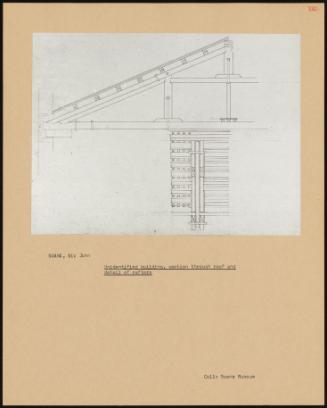 Unidentified Building, Section Through Roof And detail Of Rafters