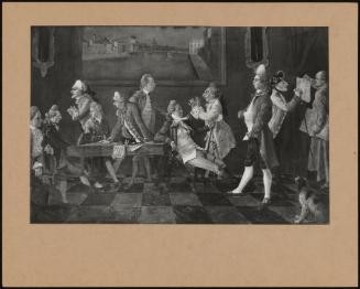 Caricature Group. John Zoffany, Hon Felton Harvey, John 3rd Duke Of Roxburghe, Mr Wilbraham, Mr Patch, Sir John Dick