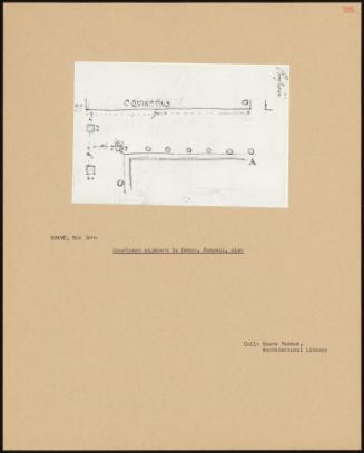 Courtyard Adjacent To Odeon, Pompeii, Plan