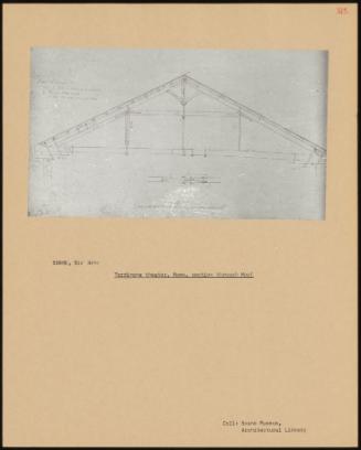 Tordinona Theatre, Rome, Section Through Roof