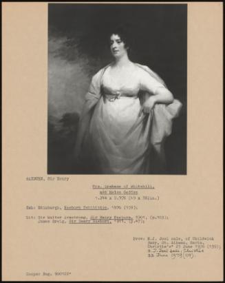 Mrs. Grahame Of Whitehill Nee Helen Geddes