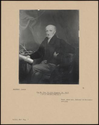 The Rt. Hon. Sir John Newport, Bt. M.P.