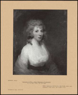 Portrait Of Mrs. James Paterson Of Arbroath