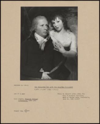 Sir Alexander Don With His Daughter Elizabeth