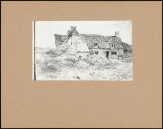 (Pencil Drawing Of Cottage, From Sketchbook)