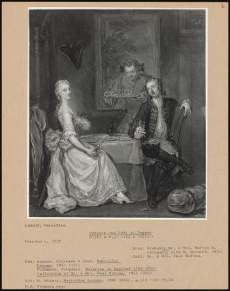 Officer And Lady At Supper