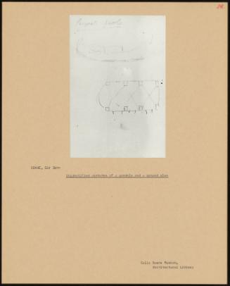 Unidentified Sketches Of A Gondola And A Ground Plan