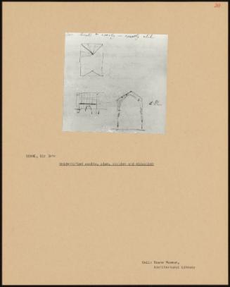 Unidentified Vaults, Plan, Section And Elevation