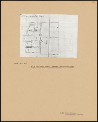 Villa Near Doric Temple, Pompeii, Ground Floor Plan