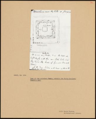 Tomb Of The Priestess Mamia, Outside The Porta Ercolano, Pompeii, Plan