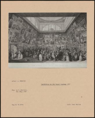 Exhibition At The Royal Academy 1787