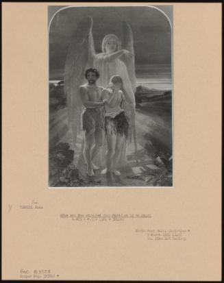 Adam And Eve Expelled From Paradise By An Angel