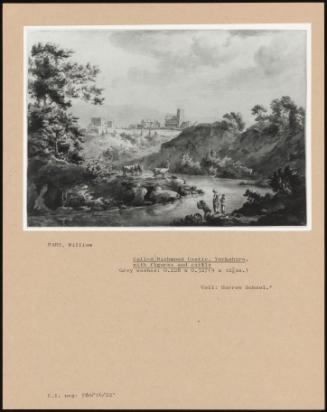 Called Richmond Castle, Yorkshire, With Figures And Cattle
