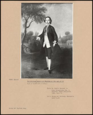 Sir William Benett Of Fareham At The Age Of 12