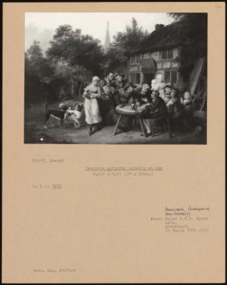 Peasants Gathered Outside An Inn