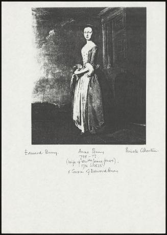 Anne Penny 1738-77 (Wife Of Noble James Jones). 1731-1823 E Cousin Of Edward Penny