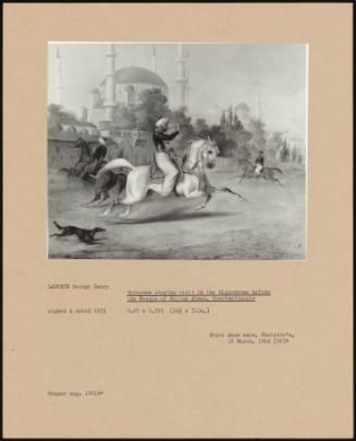 Horsemen Playing Cirit In The Hippodrome Before The Mosque Of Sultan Ahmed, Constantinople