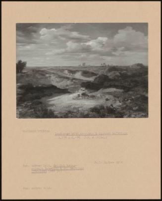 Landscape With Sandpits & Distant Buildings