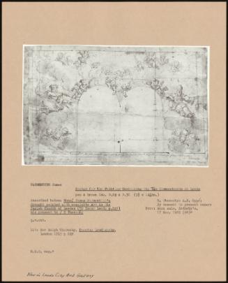 Design For The Painting Containing The Ten Commandments At Leeds