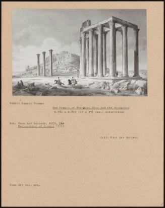 The Temple Of Olympian Zeus And The Acropolis
