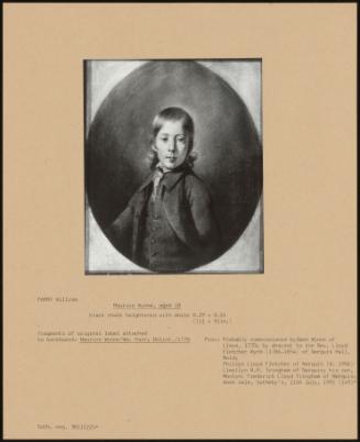 Maurice Wynne, Aged 10